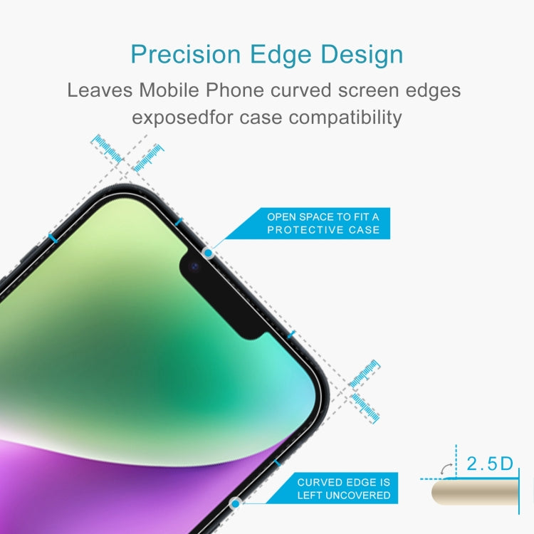 For iPhone 15 / 15 Pro 10pcs 0.26mm 9H 2.5D High Aluminum Tempered Glass Film - HoMEdemic™ 