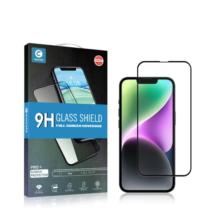For iPhone 15 2.5D Full Glue Full Cover Tempered Glass Screen Protector - HoMEdemic™ 