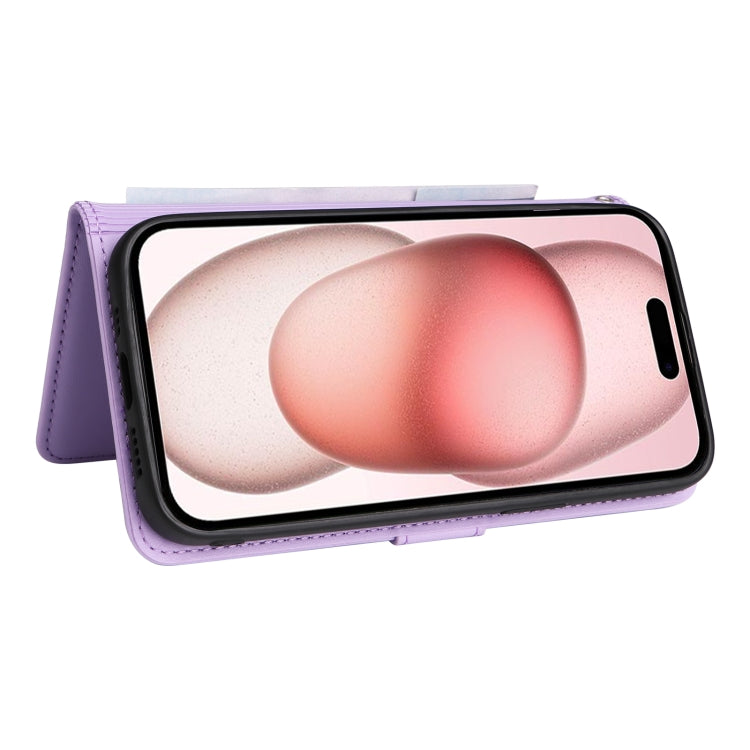 For iPhone 15 BETOPNICE BN-005 2 in 1 Detachable Imitate Genuine Leather Phone Case(Light Purple) - HoMEdemic™ 