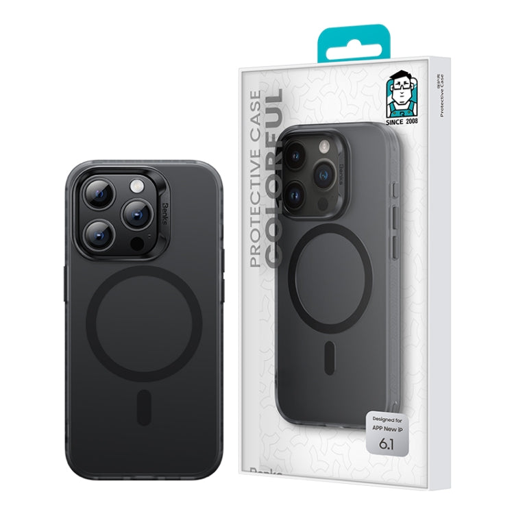 For iPhone 15 Benks Light Sand Series MagSafe Magnetic Shockproof Phone Case(Black) - HoMEdemic™ 