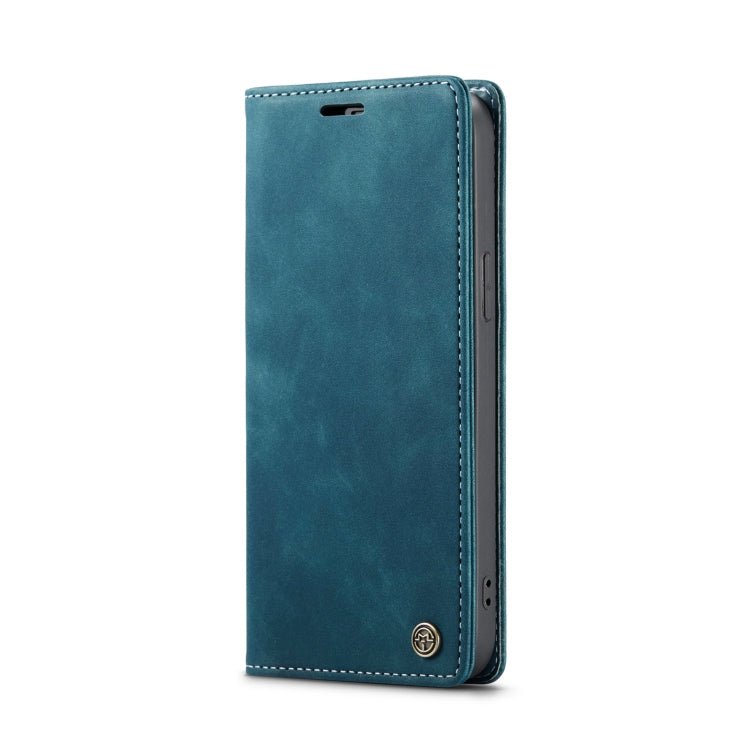 For iPhone 15 CaseMe 013 Multifunctional Horizontal Flip Leather Phone Case(Blue) - HoMEdemic™ 