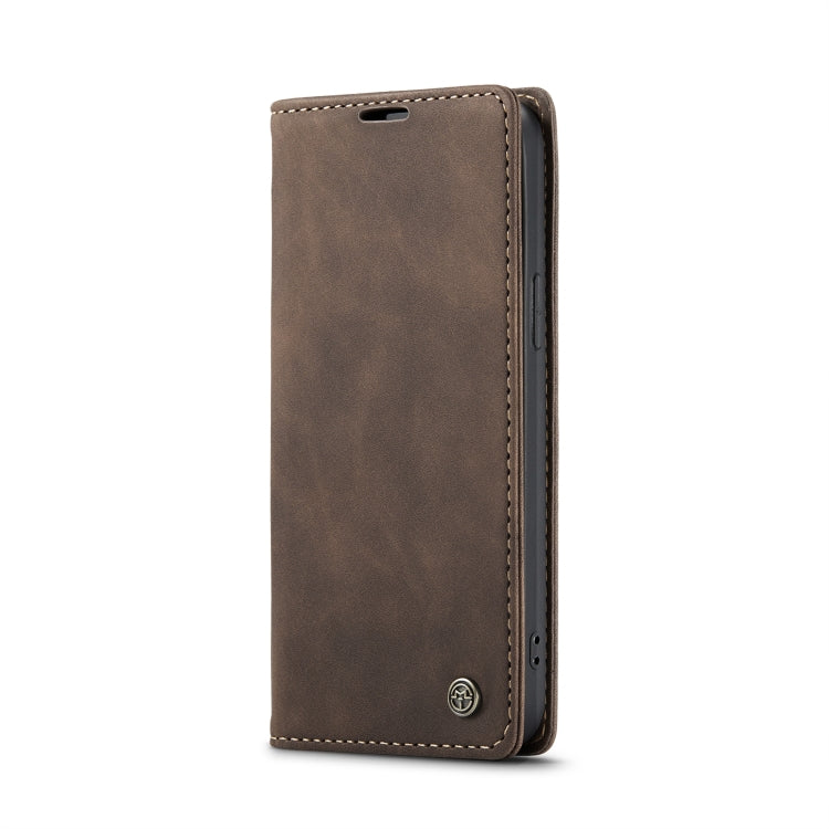 For iPhone 15 CaseMe 013 Multifunctional Horizontal Flip Leather Phone Case(Coffee) - HoMEdemic™ 