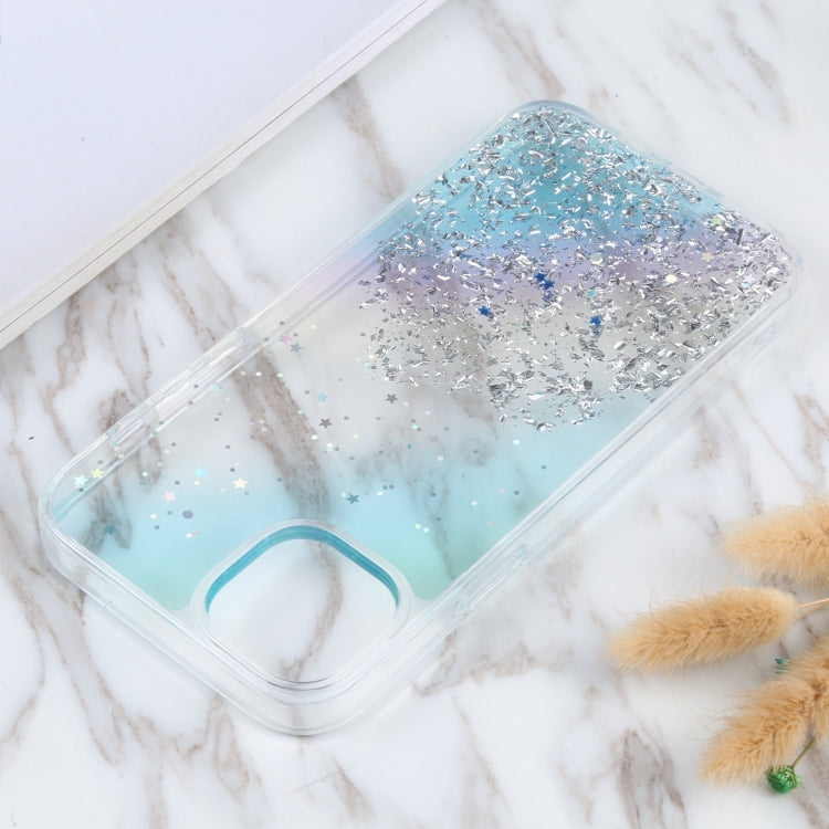 For iPhone 15 DFANS DESIGN Golden Diamond TPU+PC Phone Case(Blue) - HoMEdemic™ 