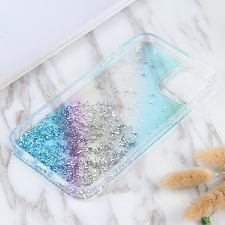 For iPhone 15 DFANS DESIGN Golden Diamond TPU+PC Phone Case(Blue) - HoMEdemic™ 