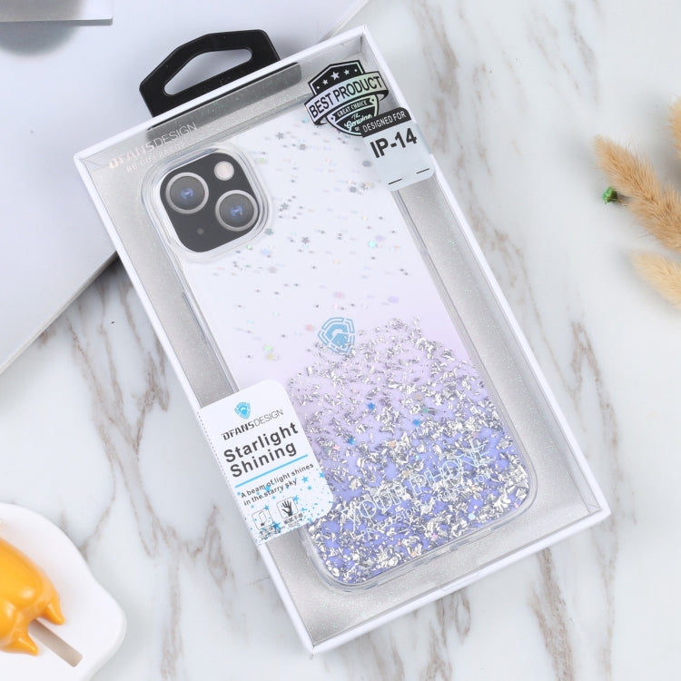 For iPhone 15 DFANS DESIGN Golden Diamond TPU+PC Phone Case(Purple) - HoMEdemic™ 