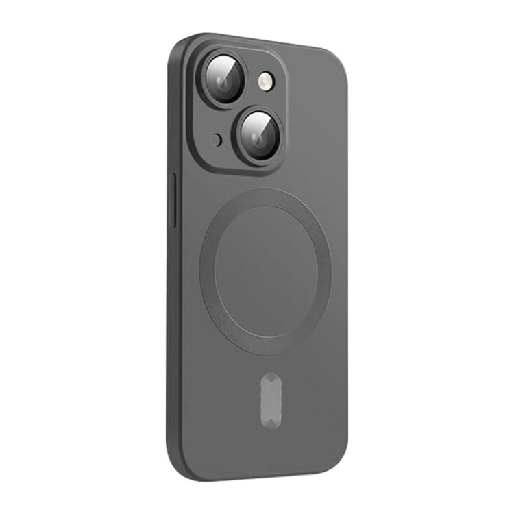 For iPhone 15 ENKAY MagSafe Matte TPU Phone Case with Lens Film(Dark Grey) - HoMEdemic™ 