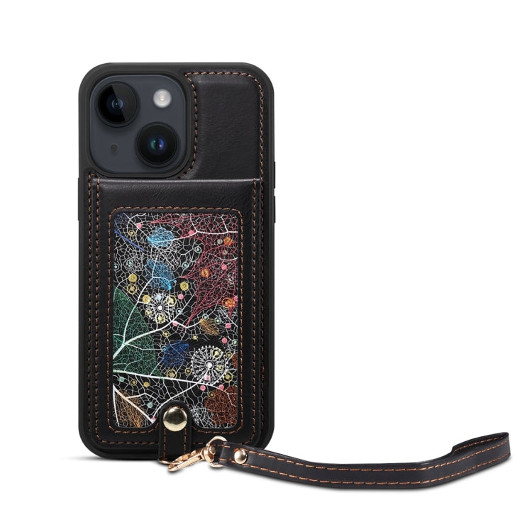 For iPhone 15 ESEBLE Star Series Lanyard Holder Card Slot Phone Case(Black) - HoMEdemic™ 