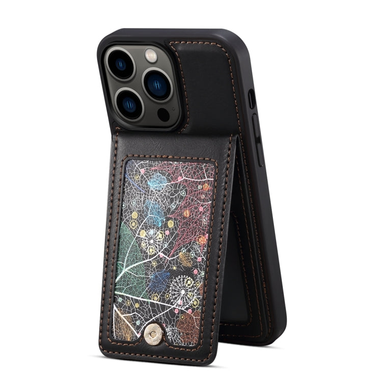 For iPhone 15 ESEBLE Star Series Lanyard Holder Card Slot Phone Case(Black) - HoMEdemic™ 