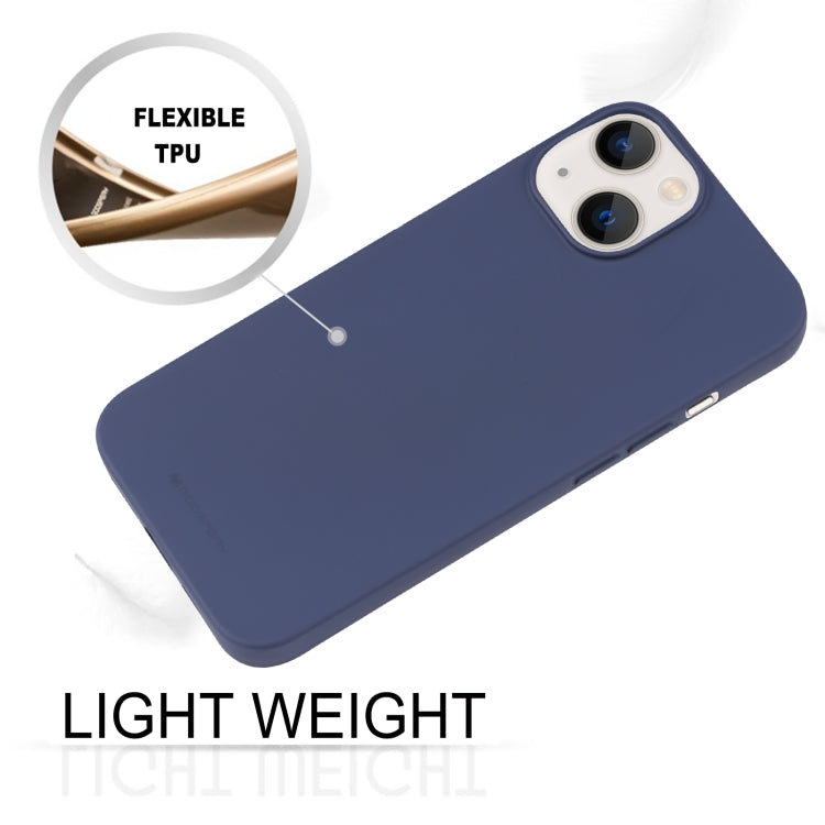 For iPhone 15 GOOSPERY SOFT FEELING Liquid TPU Soft Phone Case(Dark Blue) - HoMEdemic™ 