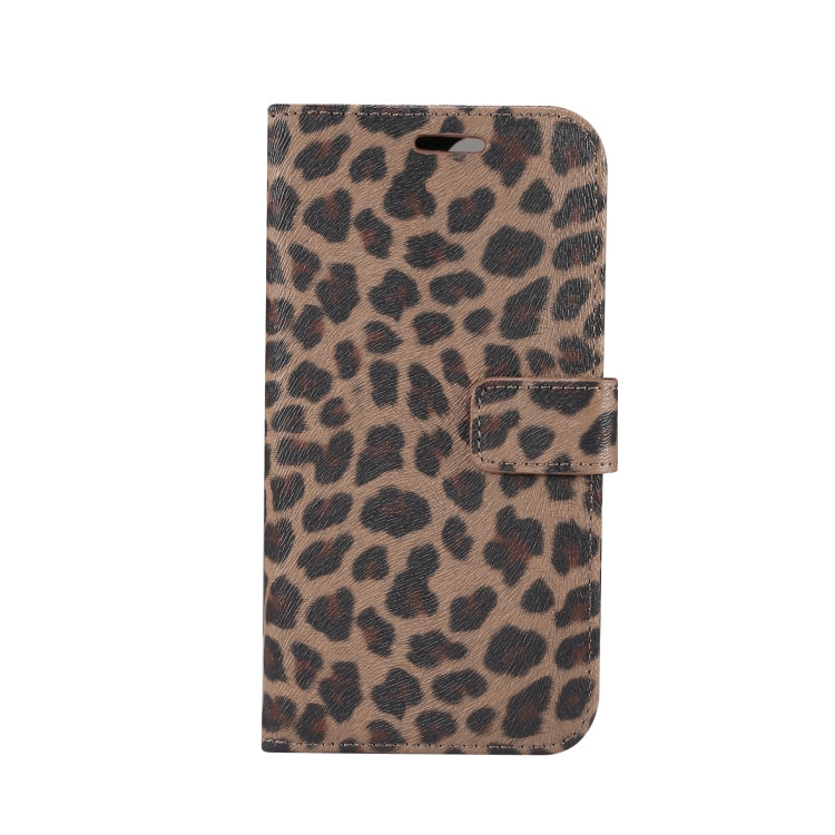 For iPhone 15 Leopard Pattern Horizontal Flip Leather Phone Case(Brown) - HoMEdemic™ 
