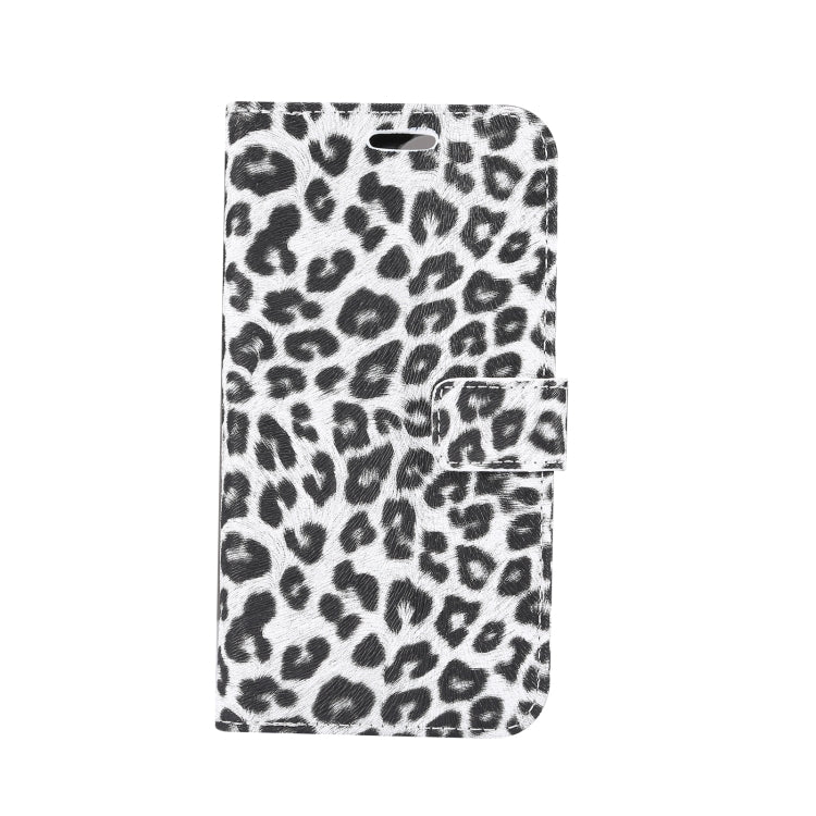 For iPhone 15 Leopard Pattern Horizontal Flip Leather Phone Case(White) - HoMEdemic™ 