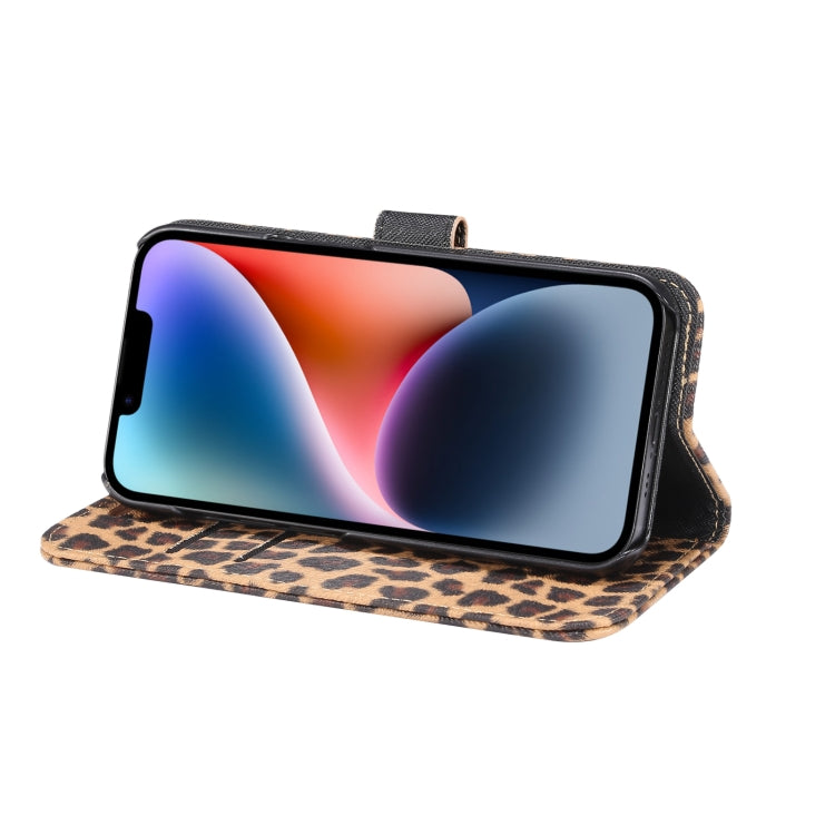 For iPhone 15 Leopard Pattern Horizontal Flip Leather Phone Case(Yellow) - HoMEdemic™ 