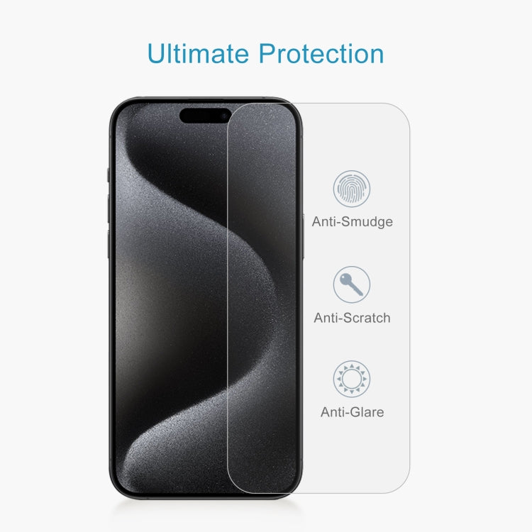 For iPhone 15 Plus / 15 Pro Max 50pcs 0.26mm 9H 2.5D Tempered Glass Film - HoMEdemic™ 