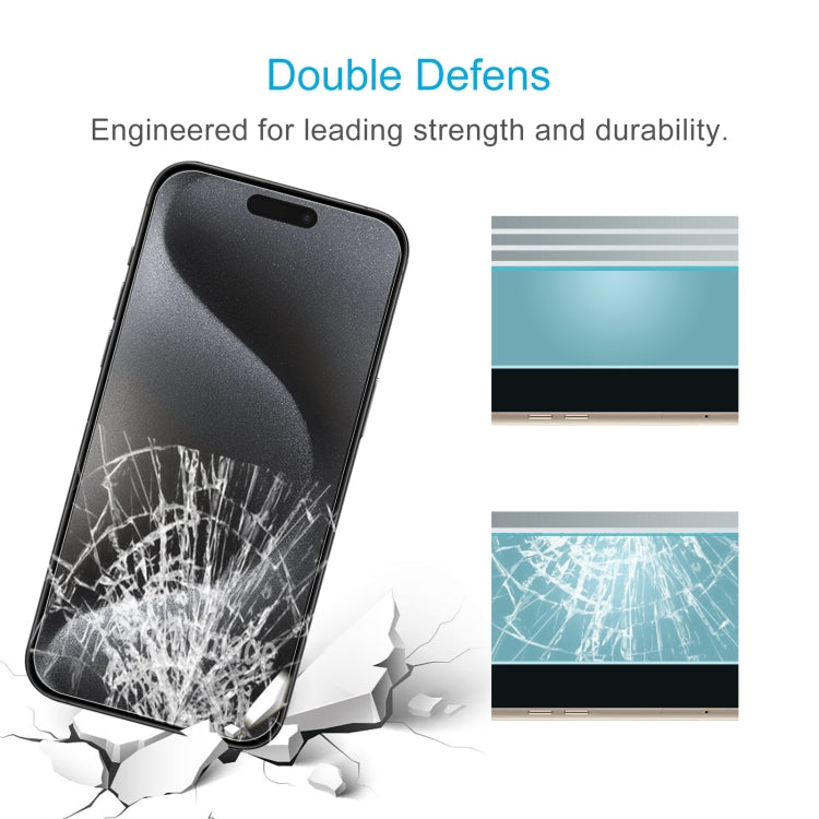For iPhone 15 Plus / 15 Pro Max 50pcs 0.26mm 9H 2.5D Tempered Glass Film - HoMEdemic™ 