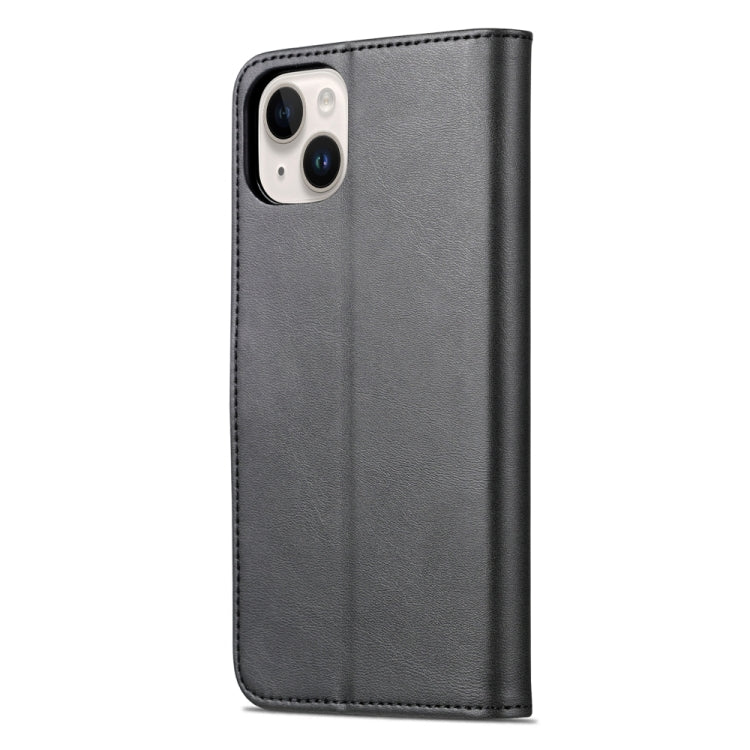 For iPhone 15 Plus AZNS Skin Feel Calf Texture Flip Leather Phone Case(Black) - HoMEdemic™ 