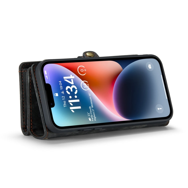 For iPhone 15 Plus CaseMe 008 Detachable Multifunctional Leather Phone Case(Black) - HoMEdemic™ 