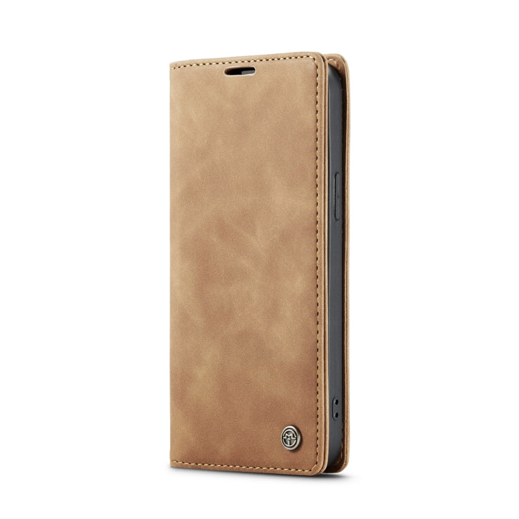 For iPhone 15 Plus CaseMe 013 Multifunctional Horizontal Flip Leather Phone Case(Brown) - HoMEdemic™ 