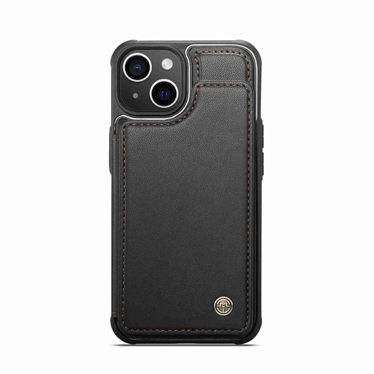 For iPhone 15 Plus CaseMe C22 Card Slots Holder RFID Anti-theft Phone Case(Black) - HoMEdemic™ 