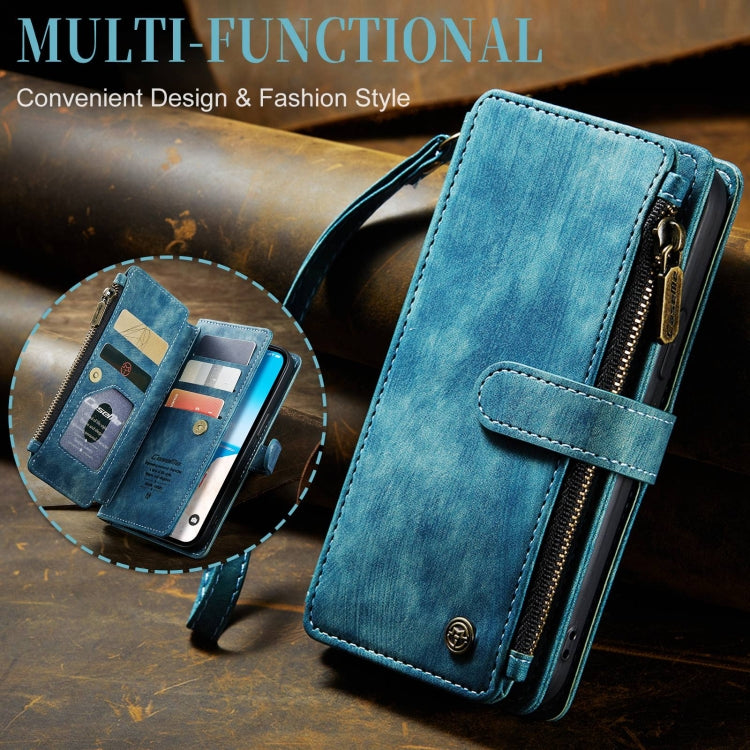 For iPhone 15 Plus CaseMe C30 Multifunctional Leather Phone Case(Blue) - HoMEdemic™ 