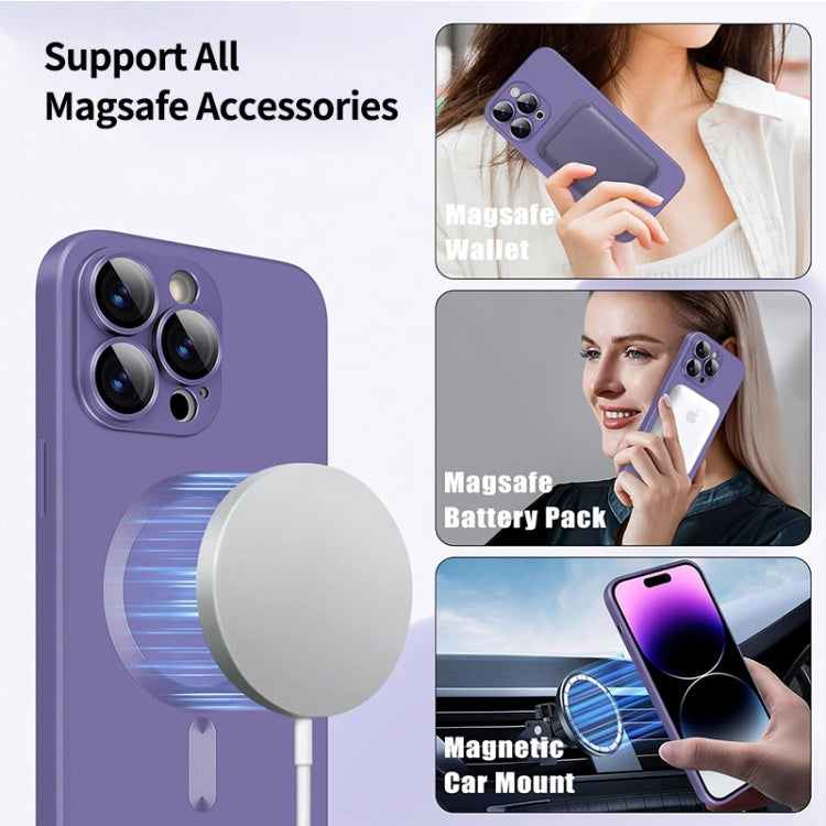 For iPhone 15 Plus ENKAY MagSafe Matte TPU Phone Case with Lens Film(Purple) - HoMEdemic™ 