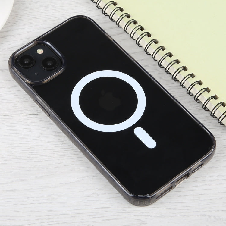 For iPhone 15 Plus GEBEI MagSafe Magnetic Transparent Phone Case(Transparent Black) - HoMEdemic™ 