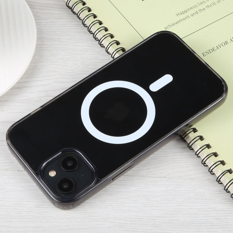 For iPhone 15 Plus GEBEI MagSafe Magnetic Transparent Phone Case(Transparent Black) - HoMEdemic™ 