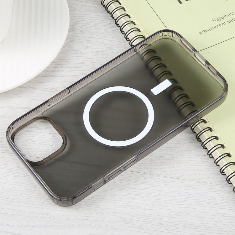 For iPhone 15 Plus GEBEI MagSafe Magnetic Transparent Phone Case(Transparent Black) - HoMEdemic™ 