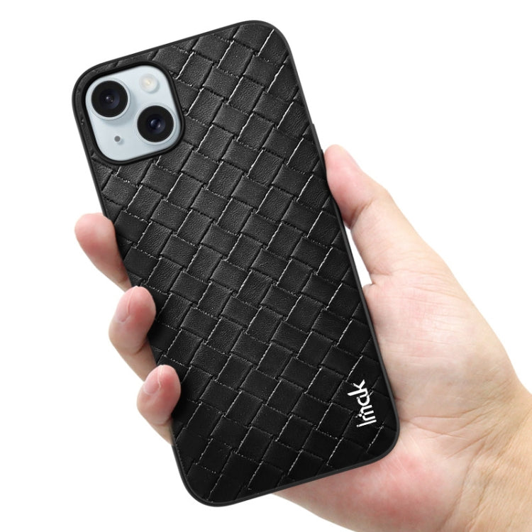 For iPhone 15 Plus IMAK LX-5 Series Shockproof PC + PU + TPU Protective Phone Case(Weaving Texture) - HoMEdemic™ 