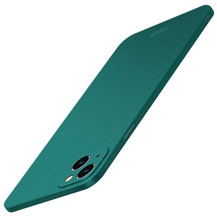 For iPhone 15 Plus  MOFI Fandun Series Frosted PC Ultra-thin All-inclusive Phone Case(Green) - HoMEdemic™ 