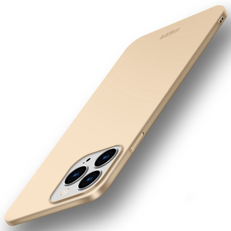 For iPhone 15 Plus MOFI Frosted PC Ultra-thin Hard Phone Case(Gold) - HoMEdemic™ 