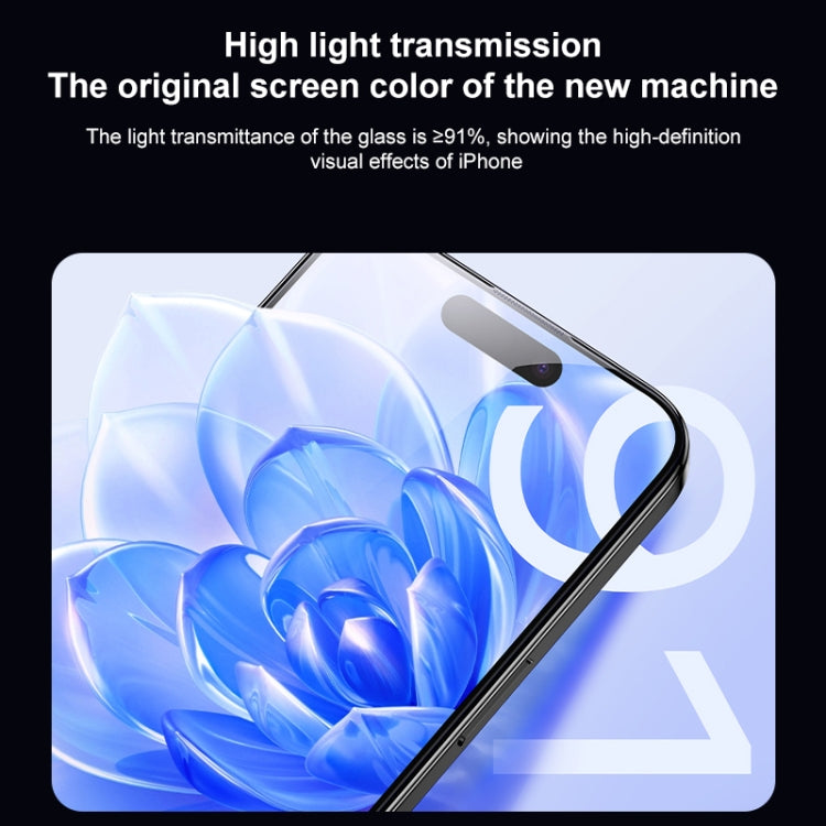 For iPhone 15 Plus MOMAX 0.3mm 3D Full-screen Tempered Glass Film(Black) - HoMEdemic™ 