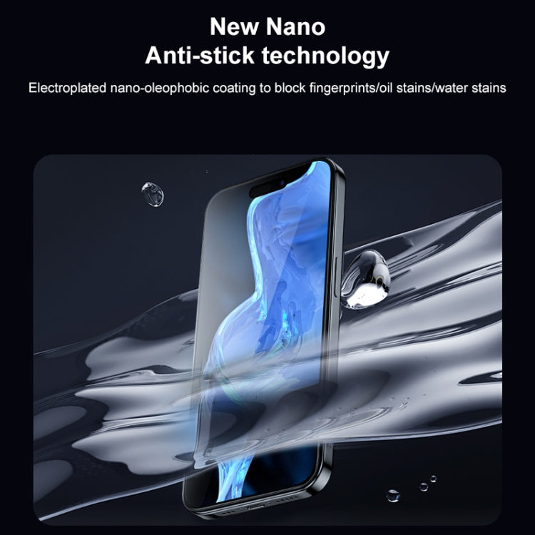 For iPhone 15 Plus MOMAX 0.3mm 3D Full-screen Tempered Glass Film(Black) - HoMEdemic™ 