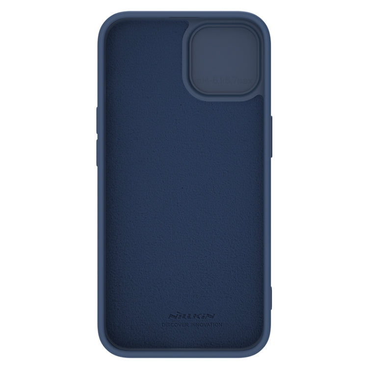 For iPhone 15 Plus NILLKIN CamShield Liquid Silicone Phone Case(Blue) - HoMEdemic™ 