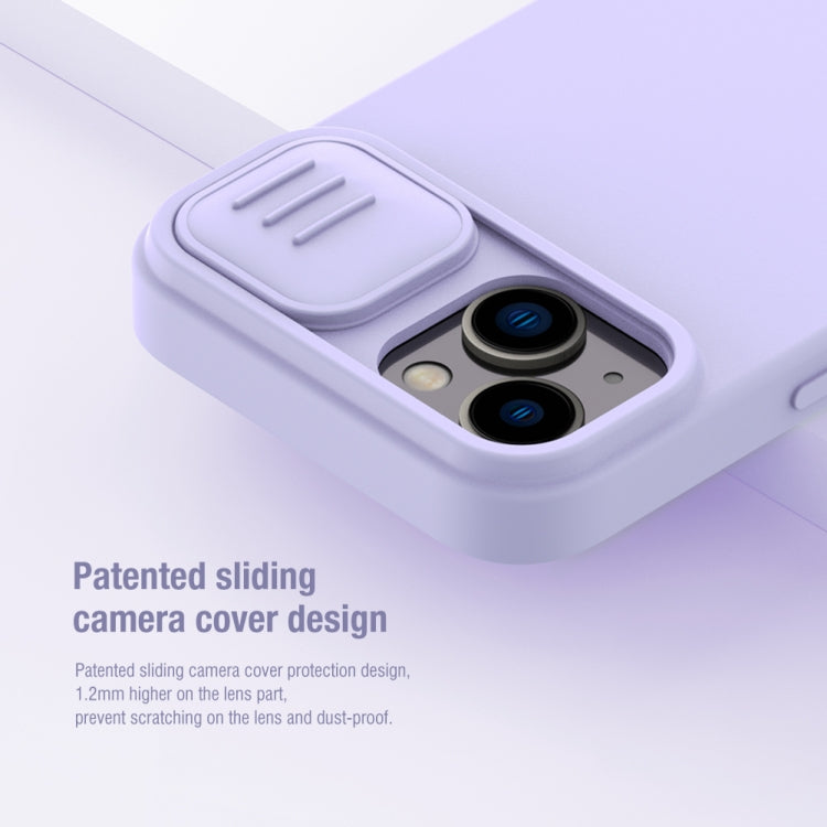 For iPhone 15 Plus NILLKIN CamShield Liquid Silicone Phone Case(Blue) - HoMEdemic™ 