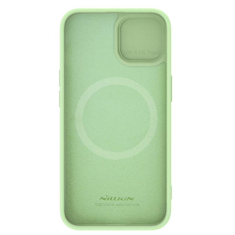 For iPhone 15 Plus NILLKIN CamShield MagSafe Liquid Silicone Phone Case(Green) - HoMEdemic™ 