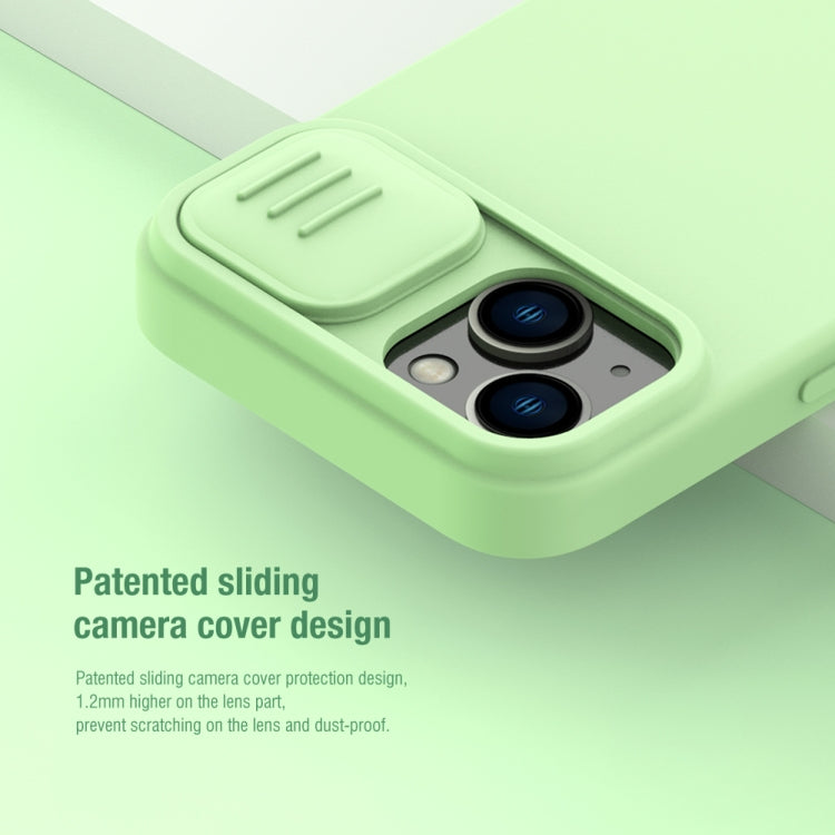 For iPhone 15 Plus NILLKIN CamShield MagSafe Liquid Silicone Phone Case(Green) - HoMEdemic™ 