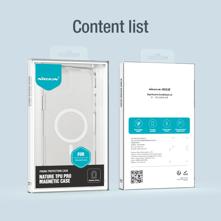 For iPhone 15 Plus NILLKIN Ultra Clear Magsafe PC + TPU Phone Case(Blue) - HoMEdemic™ 