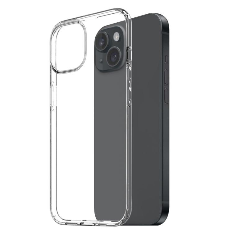 For iPhone 15 Plus NORTHJO 3 in 1 TPU Phone Case with Screen Film and Lens Film(Clear) - HoMEdemic™ 