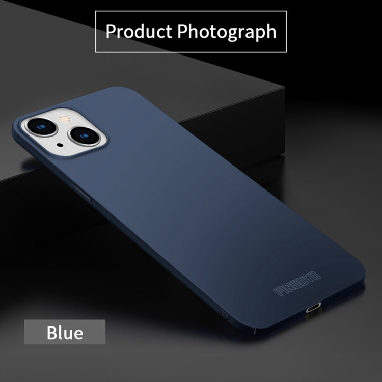 For iPhone 15 Plus PINWUYO Micro-Frosted PC Ultra-thin Hard Phone Case with Magsafe Magnetic Ring(Blue) - HoMEdemic™ 