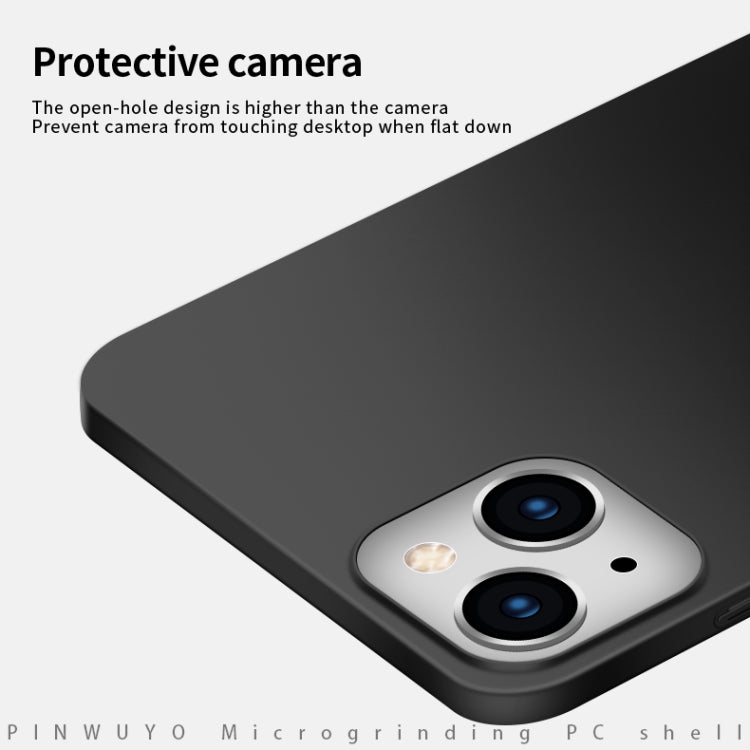 For iPhone 15 Plus PINWUYO Micro-Frosted PC Ultra-thin Hard Phone Case with Magsafe Magnetic Ring(Red) - HoMEdemic™ 