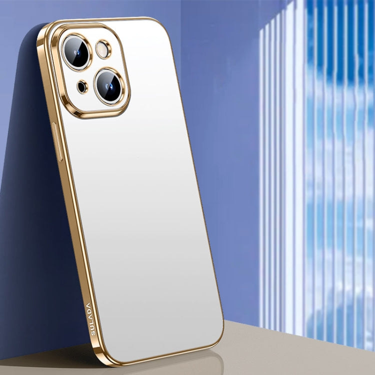For iPhone 15 Plus SULADA Electroplating Frosted TPU Phone Case(Gold) - HoMEdemic™ 