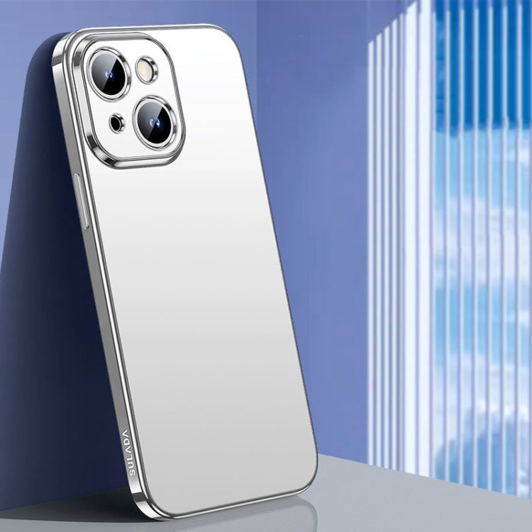 For iPhone 15 Plus SULADA Electroplating Frosted TPU Phone Case(Silver) - HoMEdemic™ 