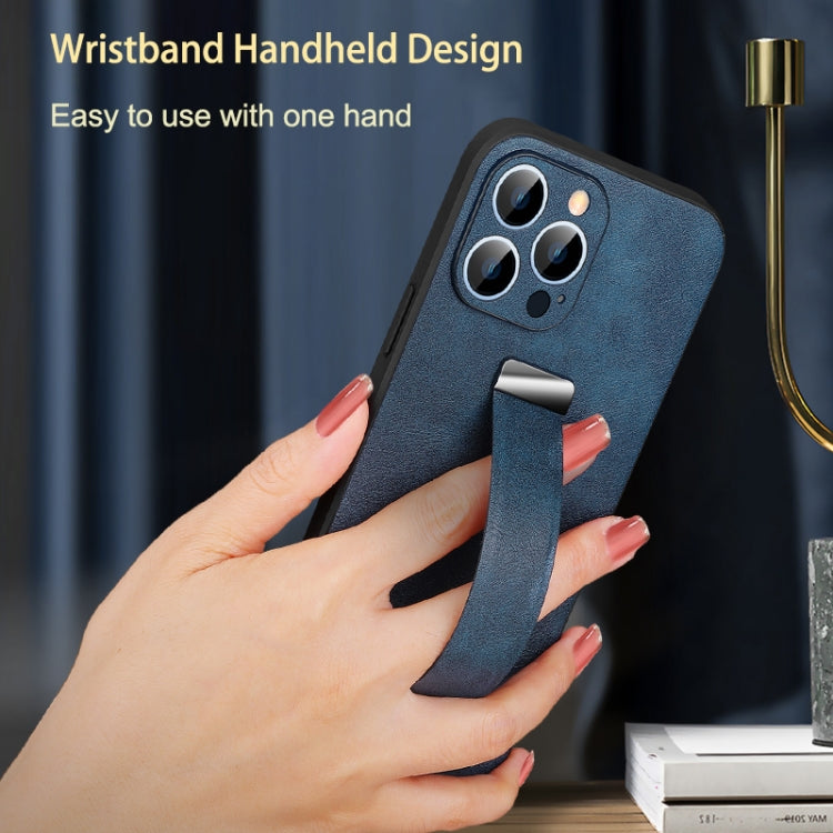 For iPhone 15 Plus SULADA Tide Cool Series PC + Leather Texture Skin Feel Phone Case(Blue) - HoMEdemic™ 