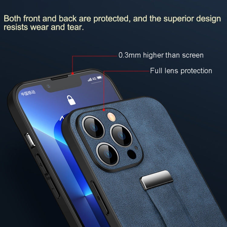 For iPhone 15 Plus SULADA Tide Cool Series PC + Leather Texture Skin Feel Phone Case(Orange) - HoMEdemic™ 