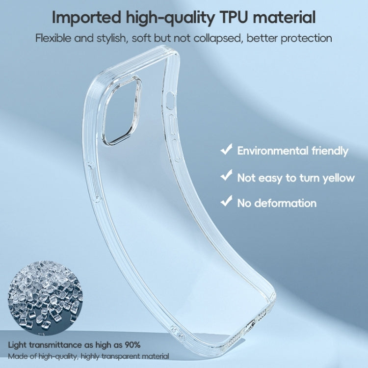 For iPhone 15 Plus ZGA Clear TPU Shockproof Phone Case(Transparent) - HoMEdemic™ 