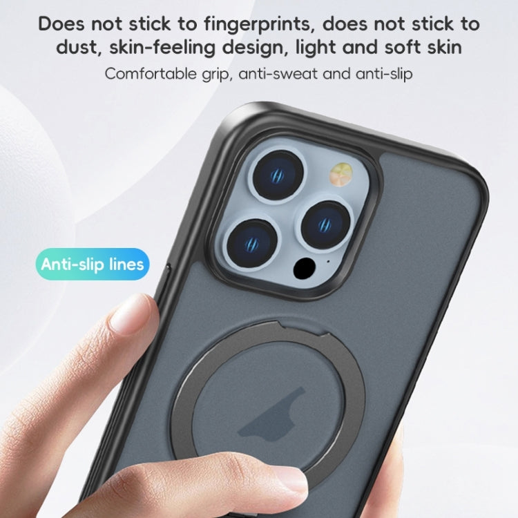 For iPhone 15 Plus ZGA Magsafe Holder PC Hybrid TPU Phone Case(Pink) - HoMEdemic™ 