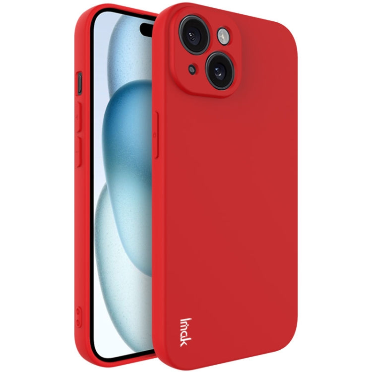 For iPhone 15 Plus imak UC-4 Series Straight Edge TPU Phone Case(Red) - HoMEdemic™ 