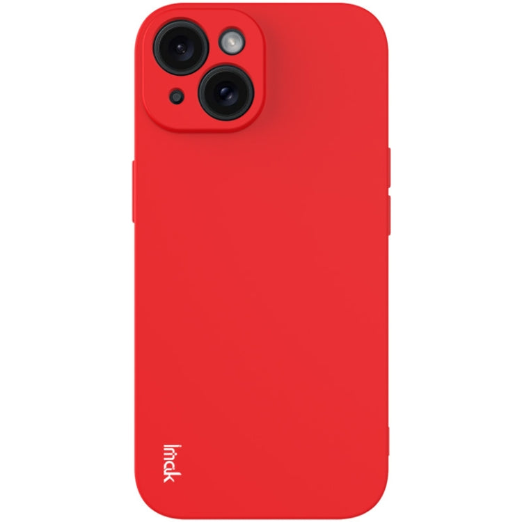 For iPhone 15 Plus imak UC-4 Series Straight Edge TPU Phone Case(Red) - HoMEdemic™ 