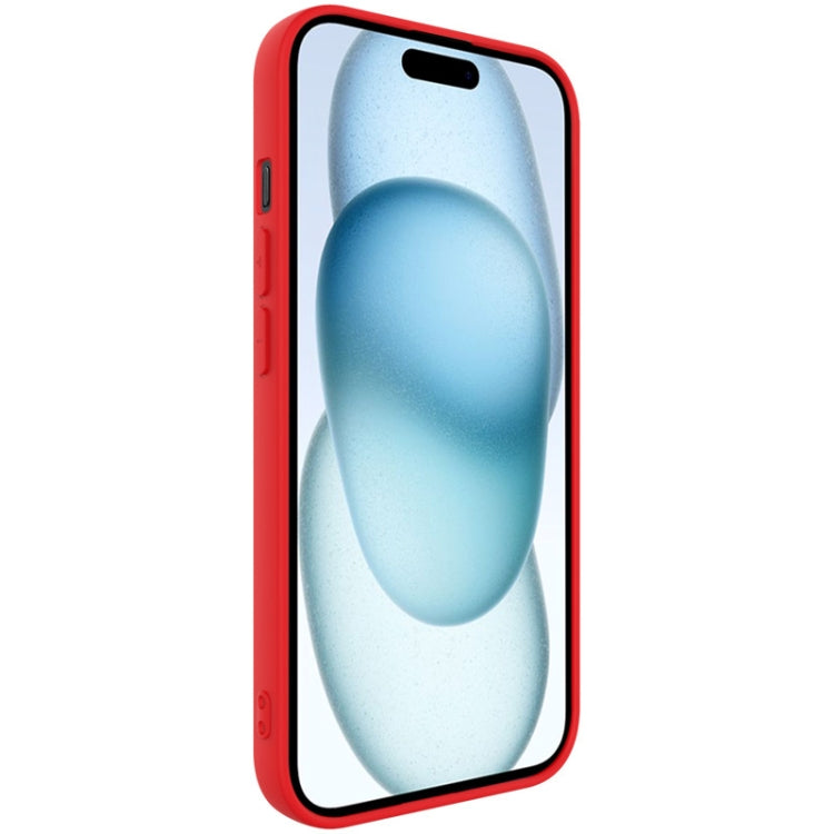 For iPhone 15 Plus imak UC-4 Series Straight Edge TPU Phone Case(Red) - HoMEdemic™ 