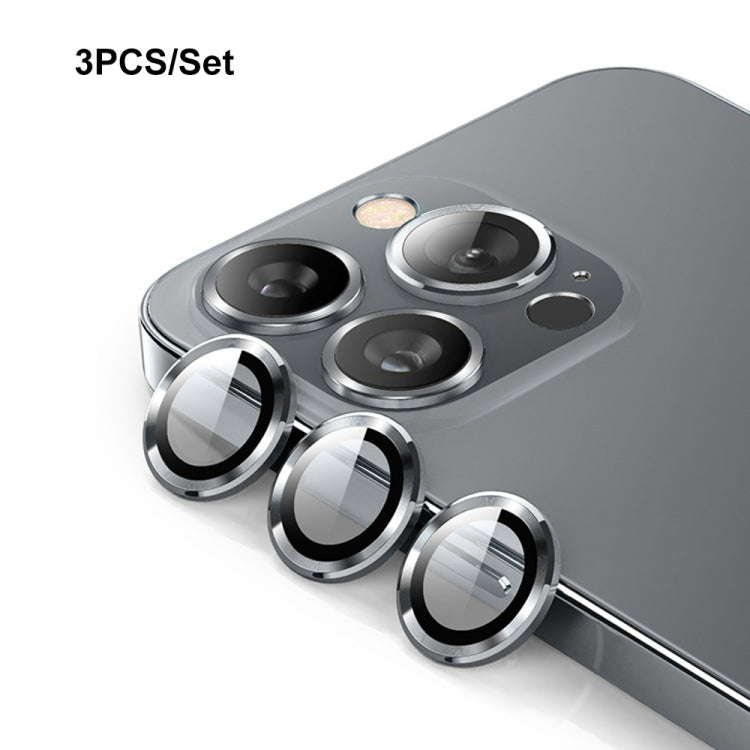 For iPhone 15 Pro / 15 Pro Max ENKAY 9H Rear Lens Aluminium Alloy Tempered Glass Film(Grey) - HoMEdemic™ 